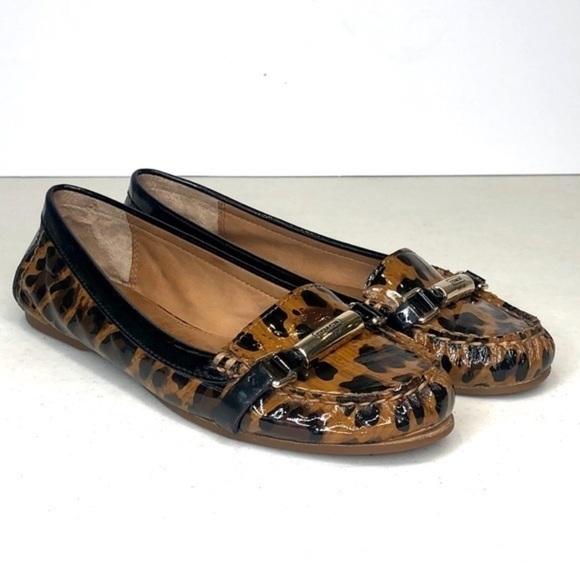 COACH patent leopard flats size 6.5 - Picture 3 of 11